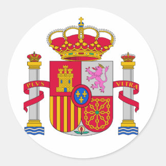 Sticker Rond Armoiries de l'Espagne