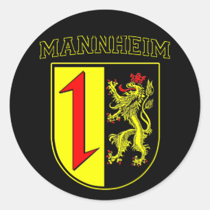 Sticker Rond Armoiries de Mannheim