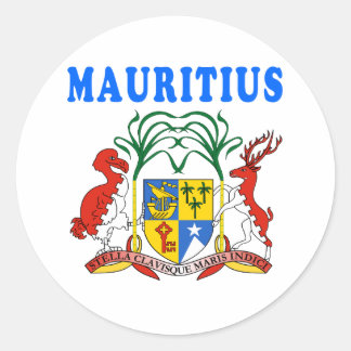 Sticker Rond Armoiries De Maurice