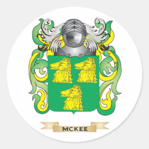 Sticker Rond Armoiries de McKee (crête de famille)