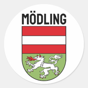 Sticker Rond Armoiries de Mödling, AUTRICHE