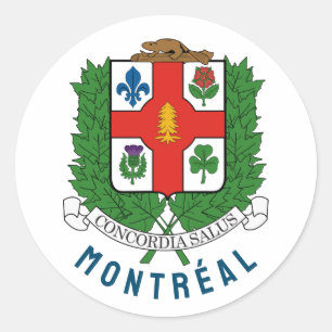Sticker Rond Armoiries de Montréal, CANADA