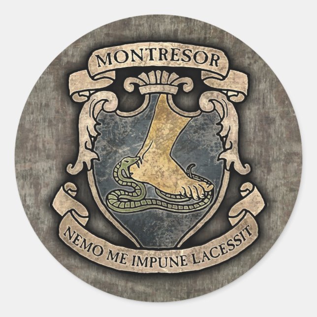 Sticker Rond Armoiries de Montresor (Devant)