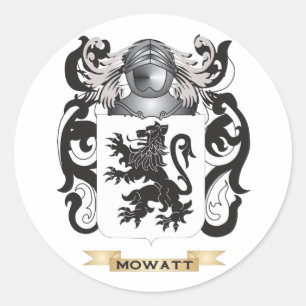 Sticker Rond Armoiries de Mowatt (Crête de famille)