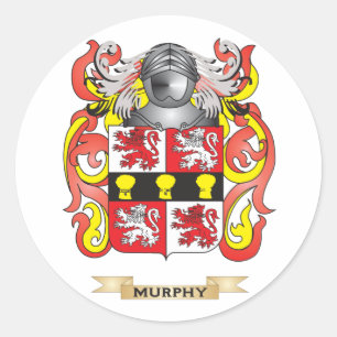 Sticker Rond Armoiries de Murphy (Armoiries de la famille)