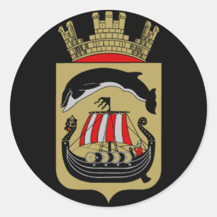 Sticker Rond Armoiries de Norvège