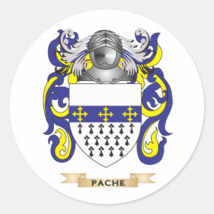 Sticker Rond Armoiries de Pache (crête de famille)