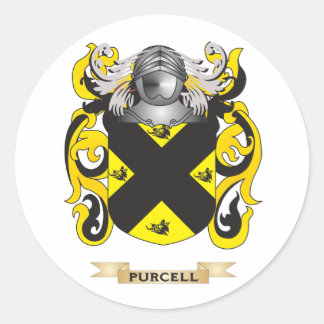 Sticker Rond Armoiries de Purcell (crête de famille)
