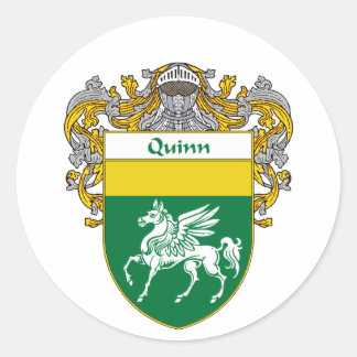Sticker Rond Armoiries de Quinn (mannequins)