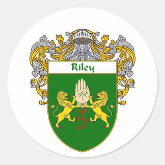 Sticker Rond Armoiries de Riley (mannequin)