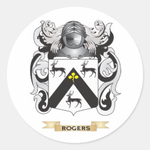 Sticker Rond Armoiries de Rogers (crête de famille)
