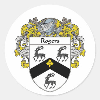 Sticker Rond Armoiries de Rogers (mannequin)