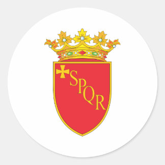 Sticker Rond Armoiries De Rome
