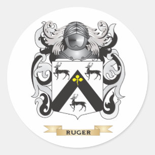 Sticker Rond Armoiries de Ruger (crête de famille)