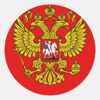 Sticker Rond Armoiries de Russie