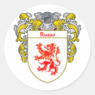 Sticker Rond Armoiries de Russo (moulées)
