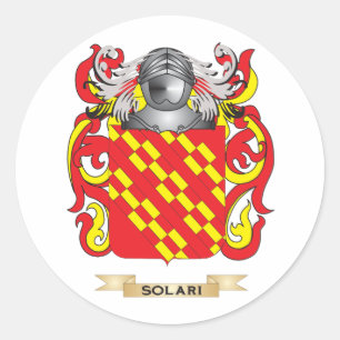 Sticker Rond Armoiries de Solari (crête de famille)