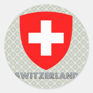Sticker Rond Armoiries de Suisse