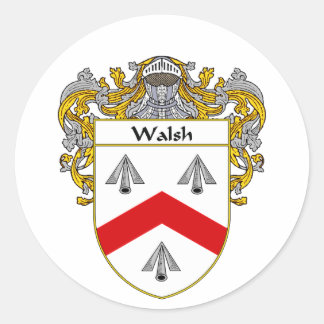 Sticker Rond Armoiries de Walsh (mannequins)