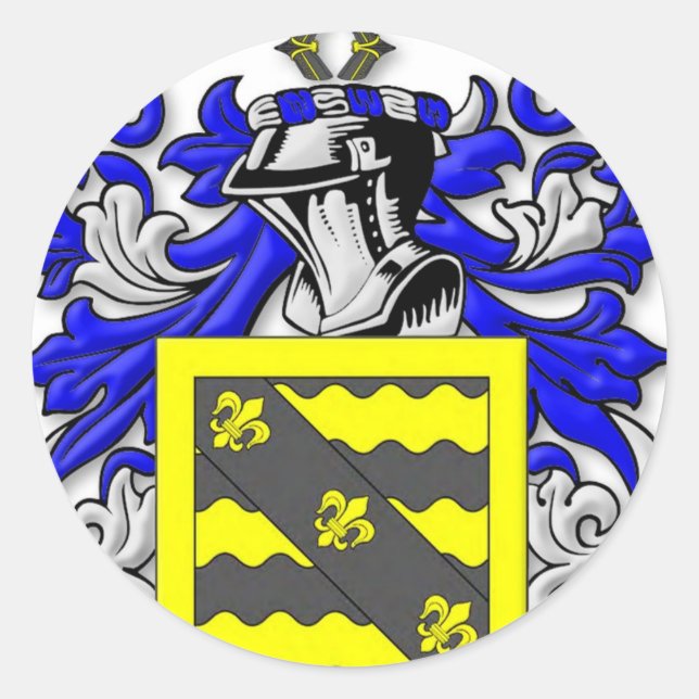 Sticker Rond Armoiries de Weber (Devant)