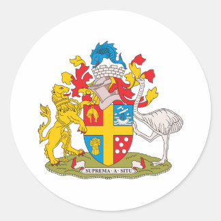 Sticker Rond Armoiries De Wellington
