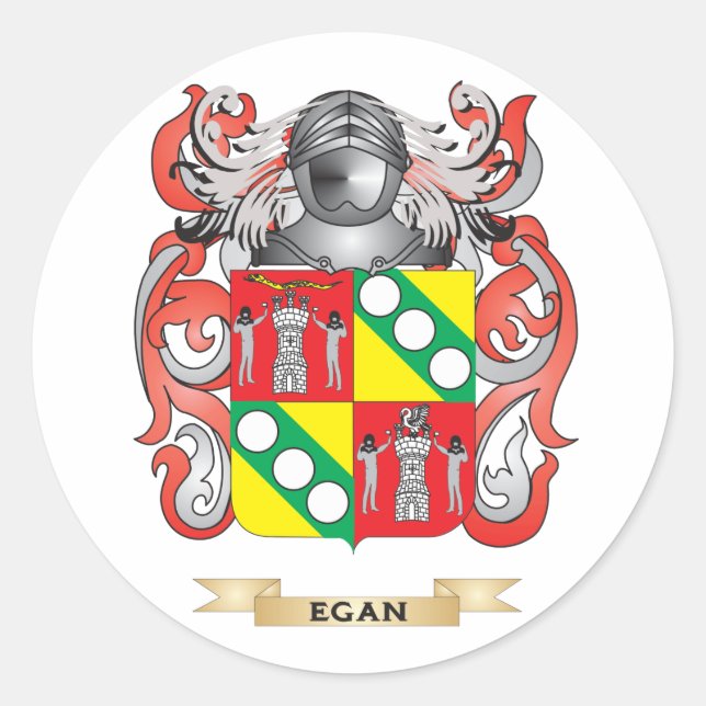 Sticker Rond Armoiries d'Egan (Devant)