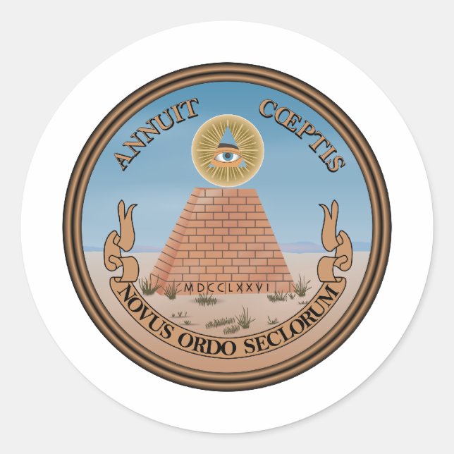 Sticker Rond Armoiries des États-Unis (Devant)