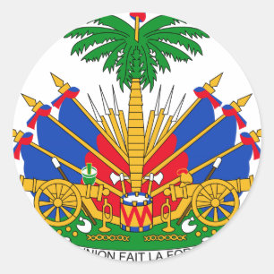 Sticker Rond Armoiries d'Haïti