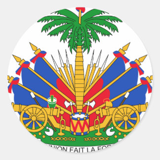 Sticker Rond Armoiries d'Haïti