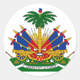 Sticker Rond Armoiries D'Haïti