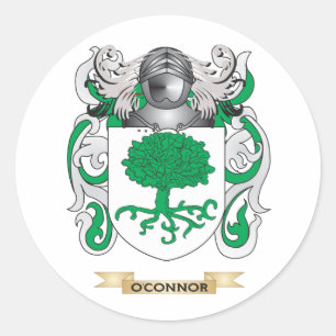 Sticker Rond Armoiries d'O'Connor (crête de famille)