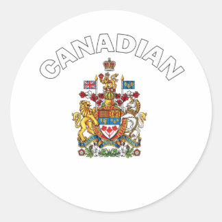 Sticker Rond Armoiries du Canada