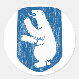 Sticker Rond Armoiries Du Groenland