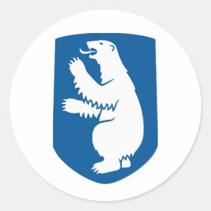 Sticker Rond Armoiries du Groenland