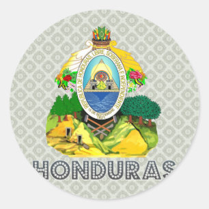Sticker Rond Armoiries du Honduras