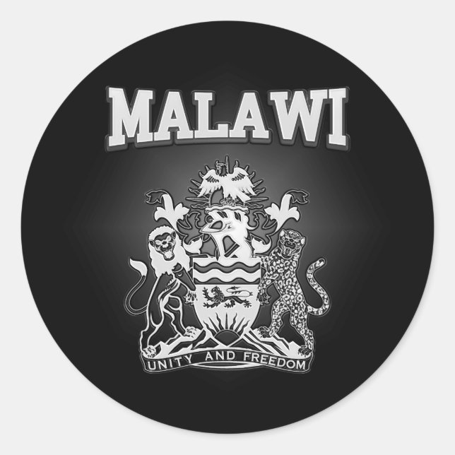 Sticker Rond Armoiries du Malawi (Devant)