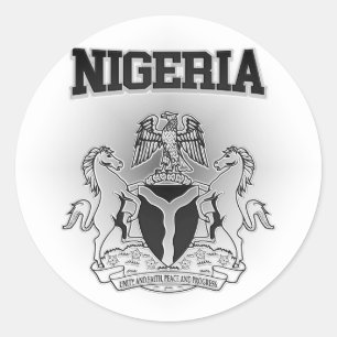 Sticker Rond Armoiries du Nigéria