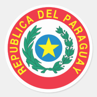 Sticker Rond Armoiries du Paraguay