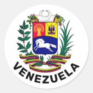 Sticker Rond Armoiries du Venezuela