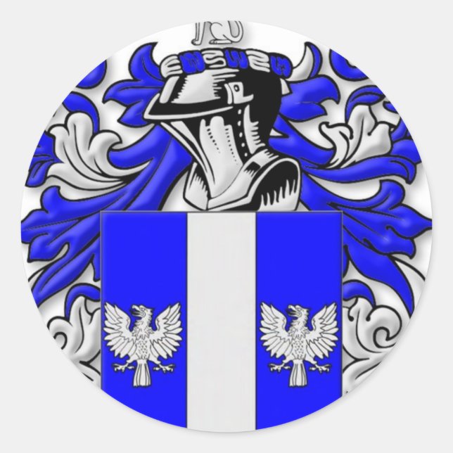 Sticker Rond Armoiries en bois (Devant)