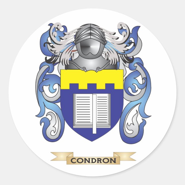 Sticker Rond Armoiries en coton (Devant)