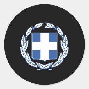 Sticker Rond Armoiries grecques