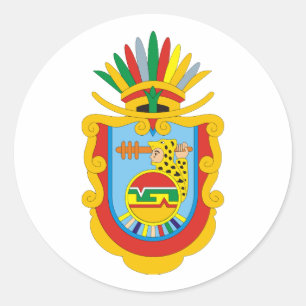 Sticker Rond Armoiries Guerrero Mexique Symbole officiel Logo