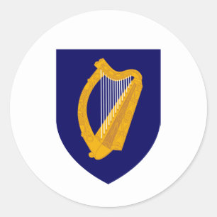 Sticker Rond Armoiries irlandaises, République d'Irlande