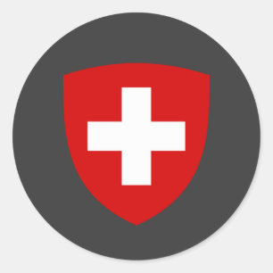 Sticker Rond Armoiries suisses - Souvenir Suisse