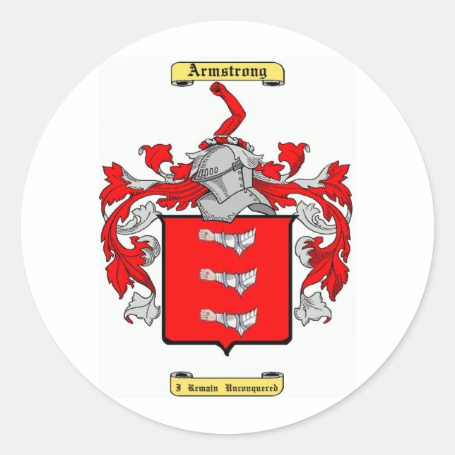 Sticker Rond armstrong (en) (Devant)
