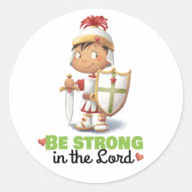 Armure de Dieu Soyez forts dans l'autocollant du S