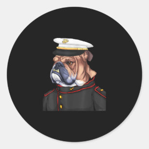 Sticker Rond Army Bulldog
