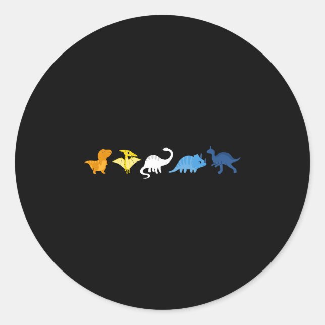 Sticker Rond Aroace Pride Dinosaur, Lgbtq Aro Ace, Joli Aromant (Devant)