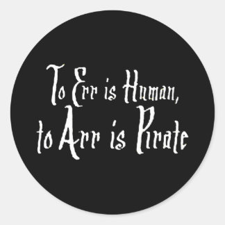 Sticker Rond Arr Pirate